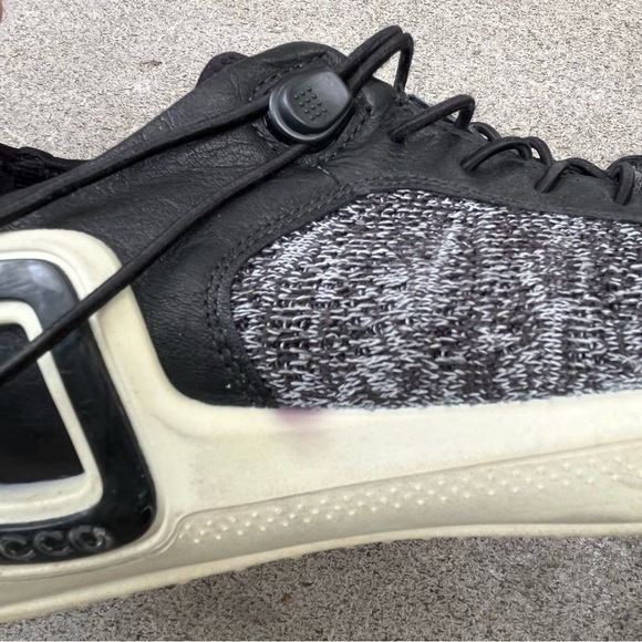 Ecco Men Euro 44 Intrinsic Gray Black Knit Low Top Athletic Sneaker Shoe 10/10.5 - Picture 11 of 16